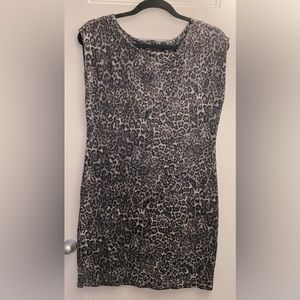 Zara, body hugging animal print mini dress, size L